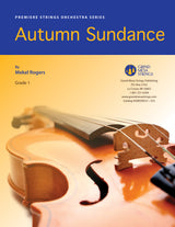 Strings sheet music cover of Autumn Sundance, composed by Mekel Rogers.