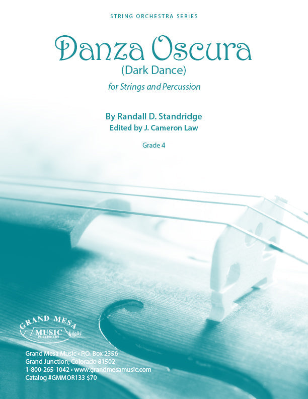 Strings sheet music cover of Danza Oscura, composed by Randall Standridge.