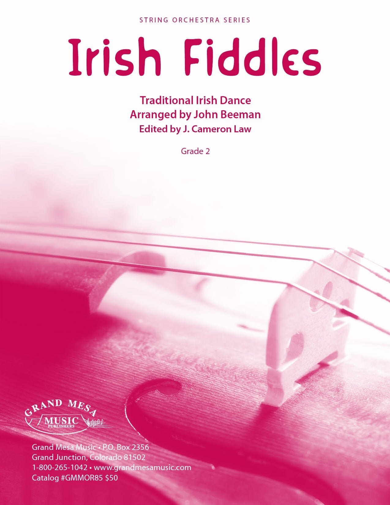 Strings sheet music cover of Irish Fiddles, arranged by John Beeman.