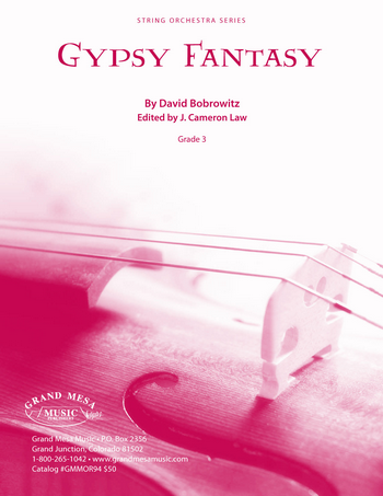 Strings sheet music cover of Gypsy Fantasy, composed by David Bobrowitz.