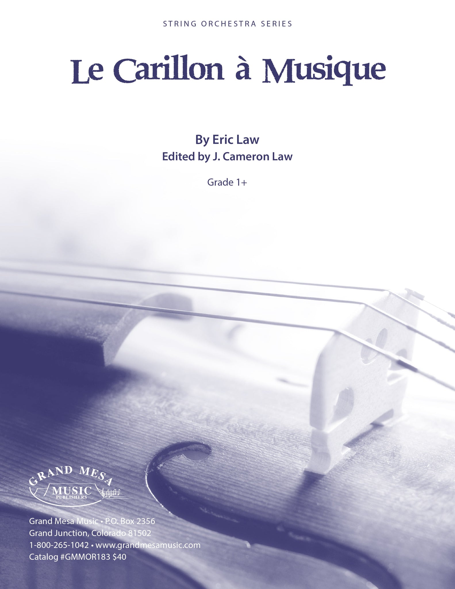 Strings sheet music cover of Le Carillon à Musique, composed by Eric Law.